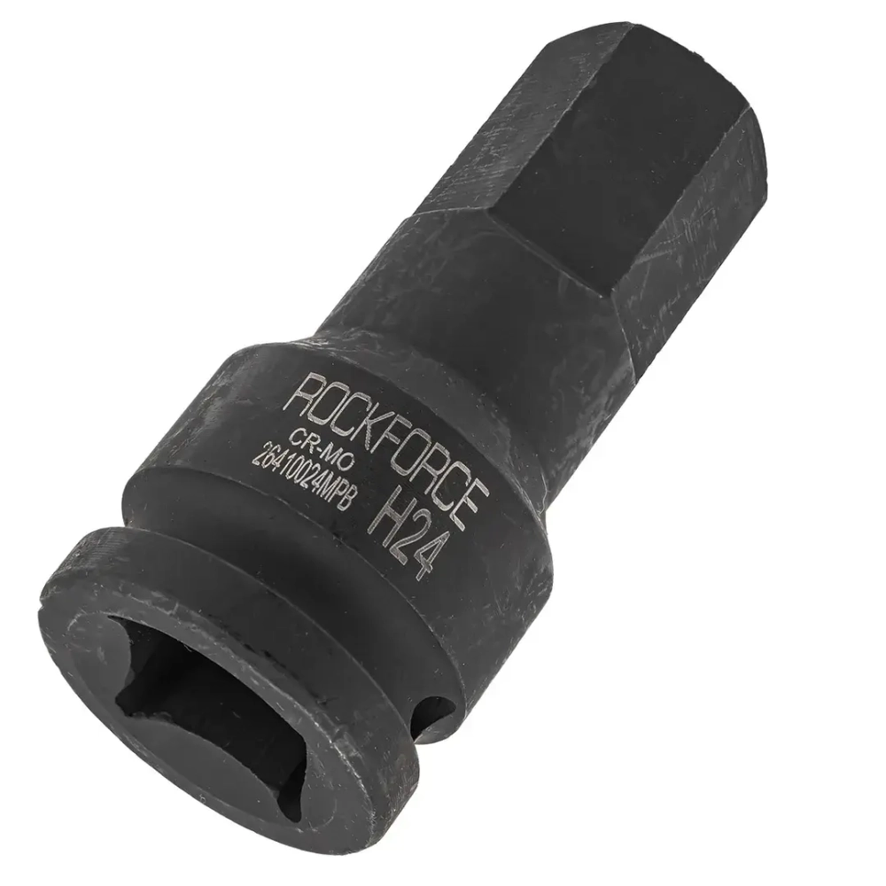 Головка-бита ударная 6-гранная 24мм, 3/4'' RockForce RF-26410024MPB