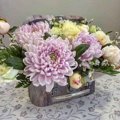 Сундук с цветами «Облако нежности»