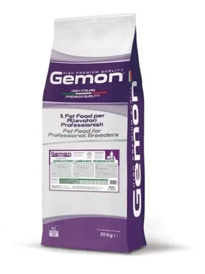 Gemon (Джемон) Dog сухой корм для взрослых собак средних пород рис и ягненок 20кг