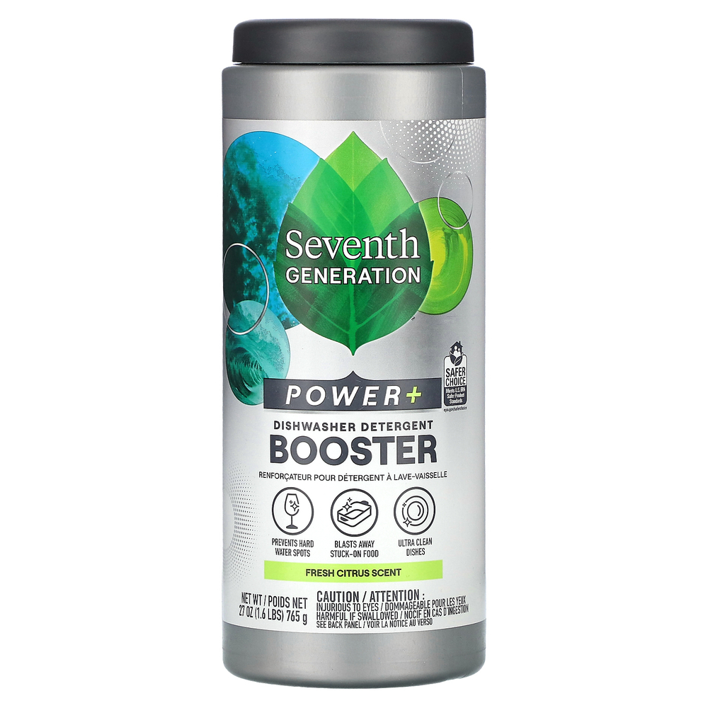 Seventh Generation, Power + средство для посудомоечной машины, со вкусом цитрусового аромата, 765 г (1,6 фунта)