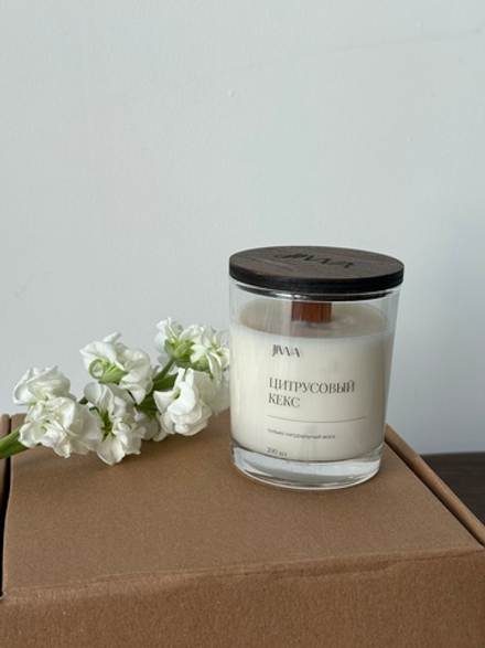 Свеча натуральная ароматическая JIWA 200 мл - Цитрусовый кекс