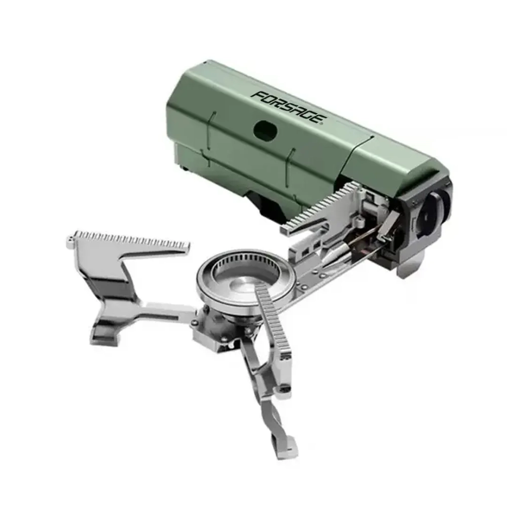Плита газовая портативная (2600Вт, расход газа 120г/ч) Forsage F-BDZ-155-A (green)