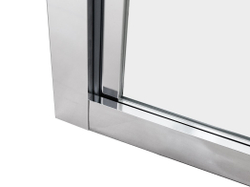 Душевой уголок дверь складная 100x100 GROSSMAN GR-1010Ad профиль хром стекло 5 мм