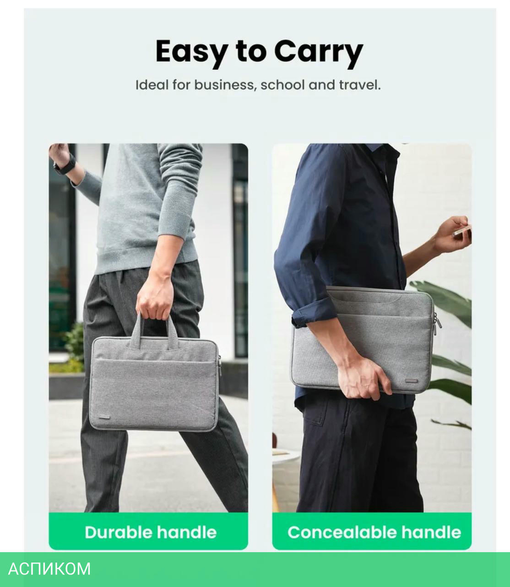Сумка для ноутбука Ugreen LP437-20448 Gray (20448)