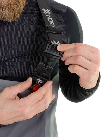 Полукомбинезон заброд. Norfin PILOT STOCKINGFOOT GRAY 00 р.XS