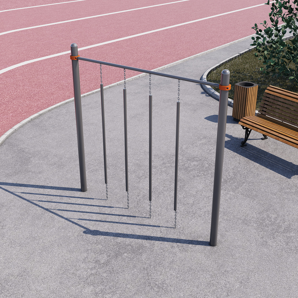 Спортивный комплекс «Перекладина с шестами на цепях» СВС-175