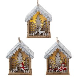 GAEM Изделие декоративное с подсветкой "Домик" (LR54Х3), L10 W5 H12,5 см, 3в.
