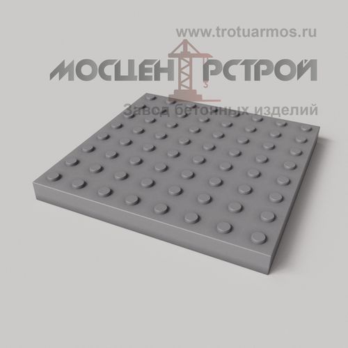 Тактильная Плитка 500х500х50 Конусный риф в Линейном порядке