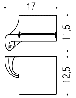 Бумагодержатель закрытый Colombo Link B2491,  хром схема