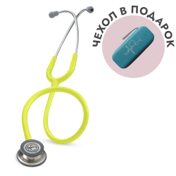 Стетоскоп Littmann Classic III, лимонно-лаймовый, стальная акустическая головка (5839)