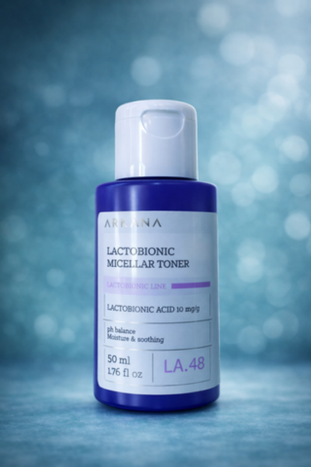Lactobionic Micellar Toner - Увлажняющий и очищающий тонер для лица с лактобионовой кислотой, 50 мл