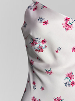 Платье-комбинация Ailuna collection 777 атласное в цветок на лямках с регулировкой