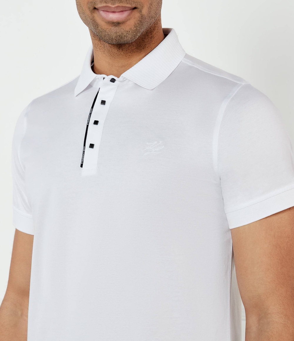 Поло PRESS BUTTON Karl Lagerfeld - белый(745007 552200)
