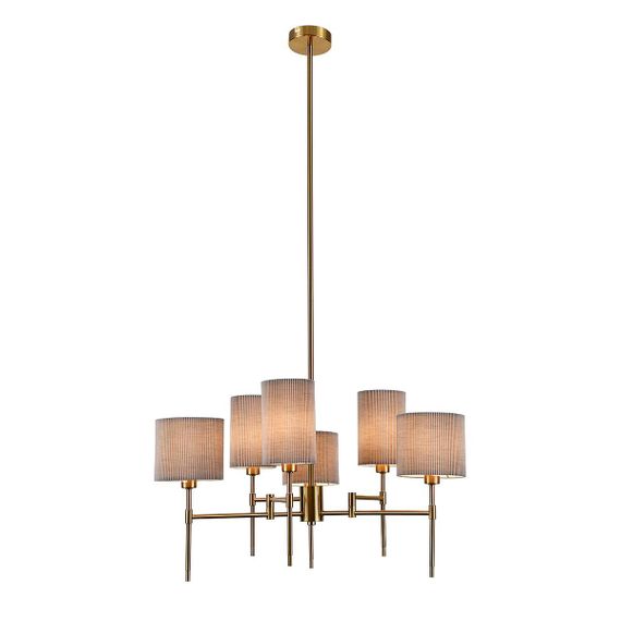 Подвесная люстра Indigo Plisse 13033/6R Brass V000536