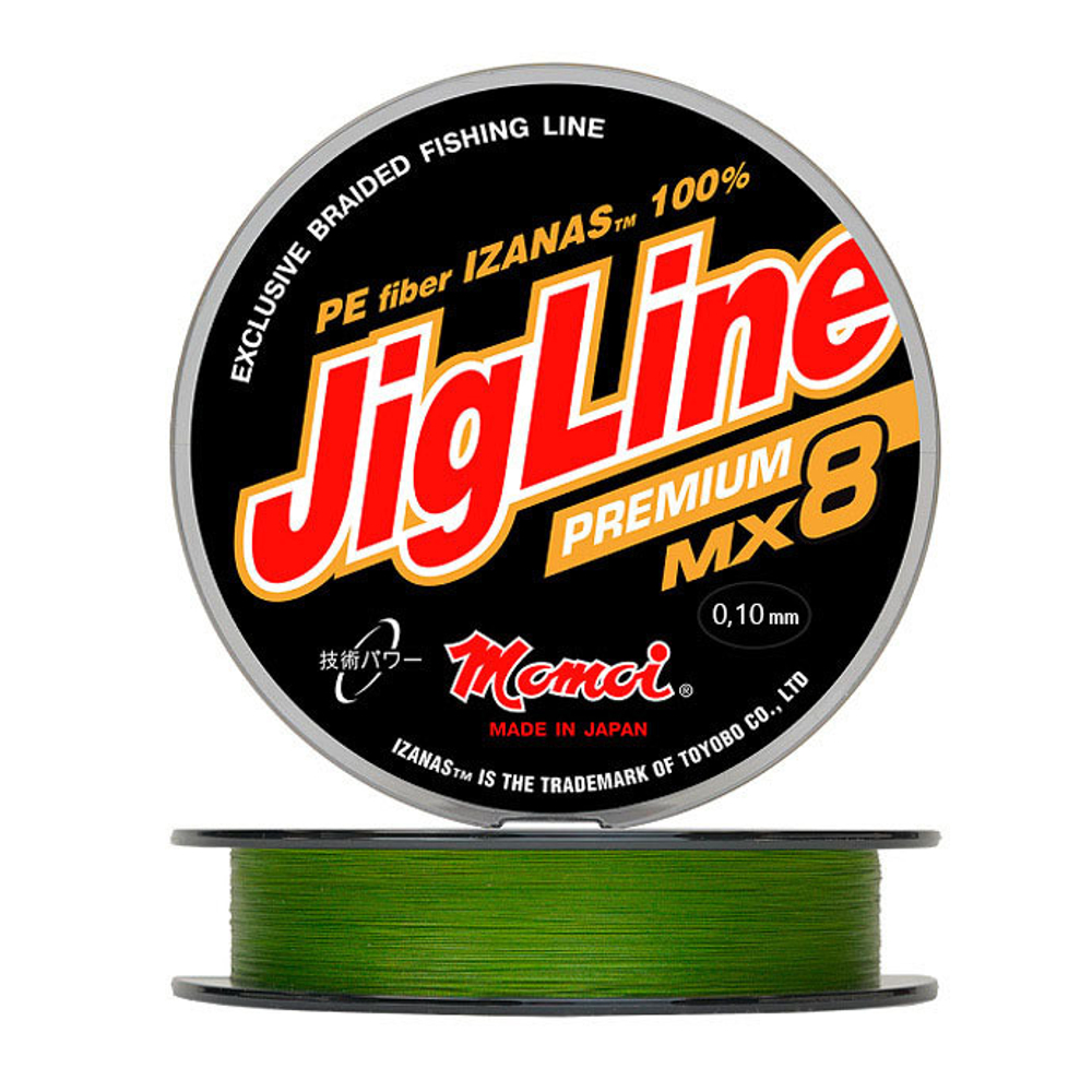 Шнур JigLine Premium 0,10 мм., 7,8 кг, 100 м, хаки