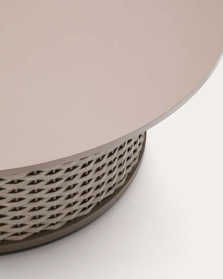 Уличный журнальный столик Sedalis Ø100 см, серый