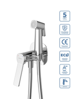 Встроенный смеситель BelBagno ALBANO-HGN-CRM с гигиеническим душем, хром