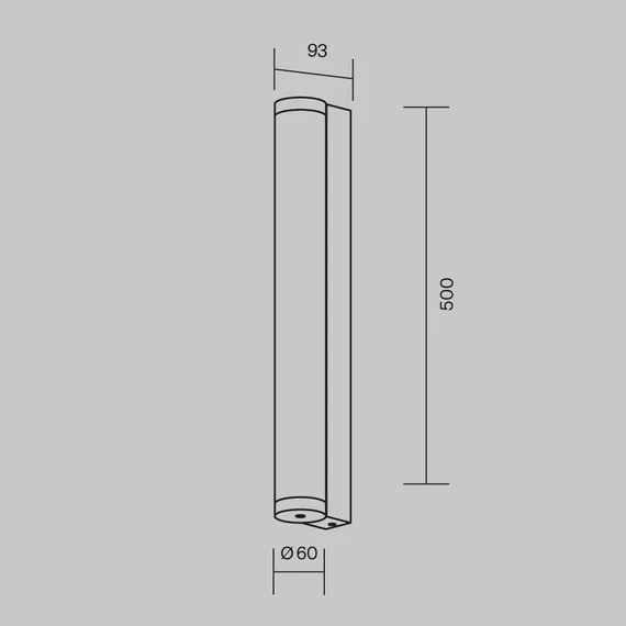 Настенный светильник (бра) Раунж / Rounge 3000К 16Вт IP 54 Outdoor o482wl-l16b3k