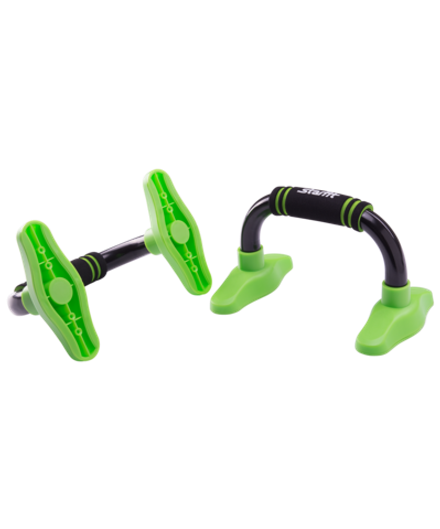 Упоры для отжиманий «Классические» BA-302, черный/зеленый