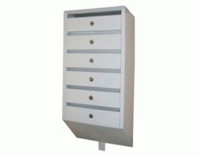 Почтовый ящик П/Я - 6 "Люкс" серый
