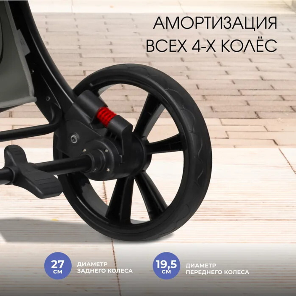 Коляска трансформер Aimile Adventurer оливковый