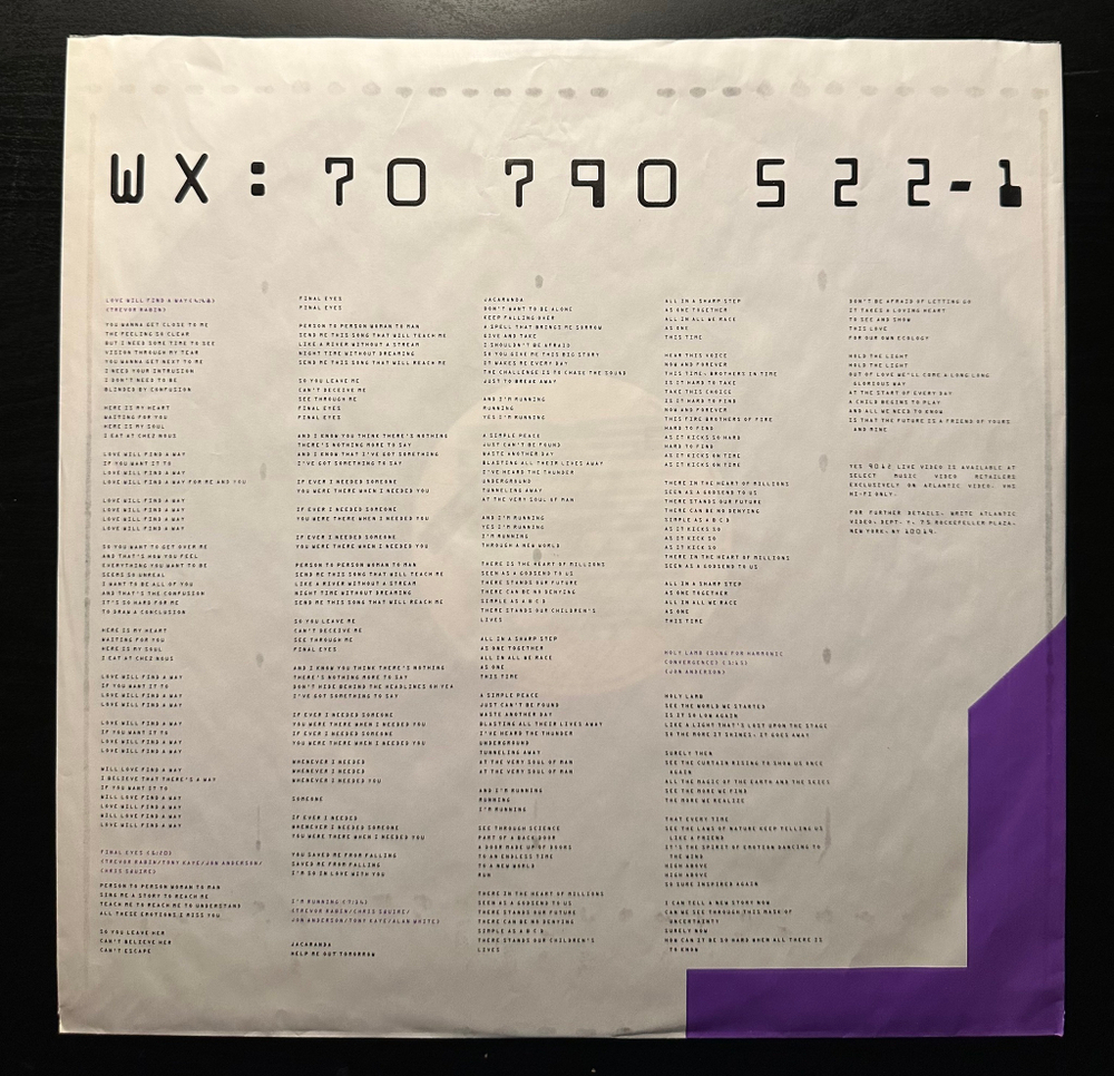 Yes - Big Generator (Германия 1987г.)