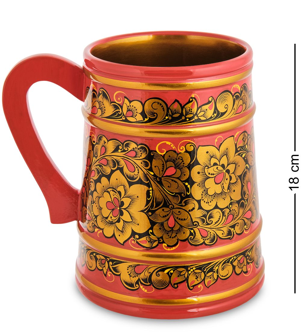 Народные промыслы ХЛ-041 Кружка 180*140 (Хохлома)