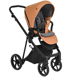 Детская коляска Roan Sol 3 в 1 с автокреслом Tutis Elo Black RSL/1014 Cinnamon