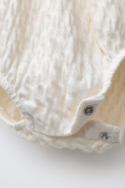 ZARA БОДИ С ТЕКСТУРНЫМ КРУЖЕВОМ, ЭКРЮ