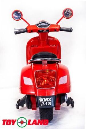 Детский электромотоцикл Toyland Vespa XMX 318 красный