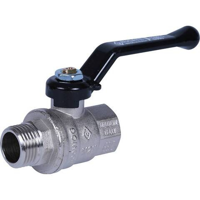 Кран шаровой Bugatti Oregon 1/2" внутренняя-наружная (рычаг алюминий)