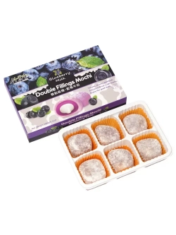 Моти с двойной молочной начинкой со вкусом Голубики 180 г