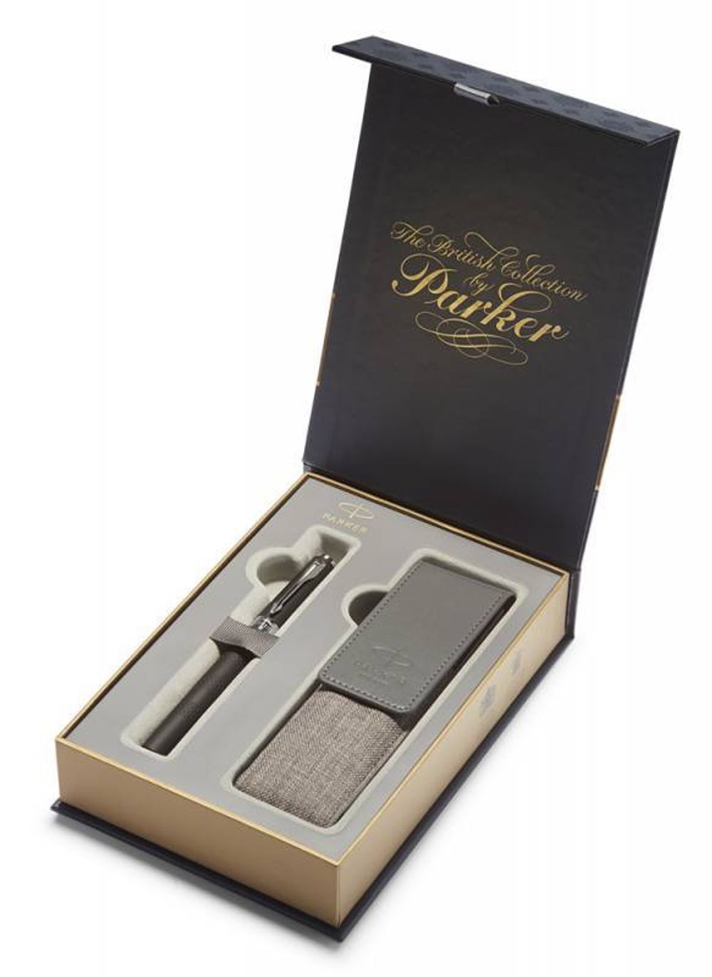 Набор 5й узел и чехол Parker Ingenuity L F501 Black Rubber&Metal CT (1978330)