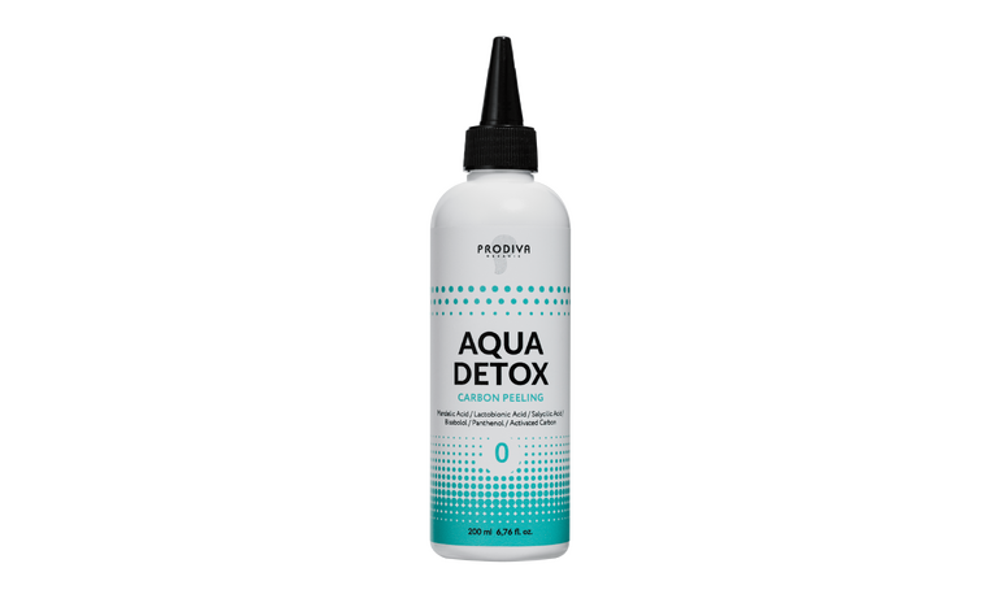Prodiva, угольный пилинг для очищения кожи, AQUA DETOX CARBON PEELING, 200 мл.