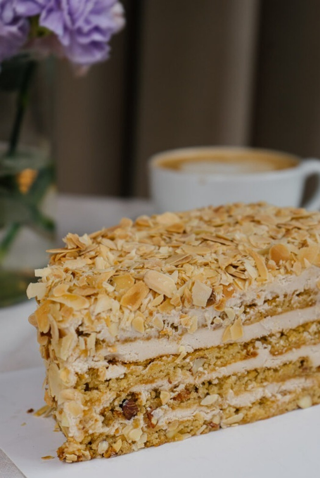 ТОРТ МИНДАЛЬНЫЙ Б\Г, БЕЗ САХАРА (1.3 КГ)