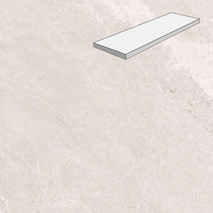 Угловая ступень лофт Lifebrick Mountain White 295x330x40x20