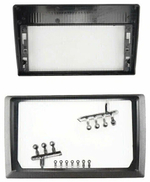 Магнитола для Hyundai Santa Fe 2 CM 2006-2012 (рамка серебро) - FarCar монитор 12.3" 2K QLED на Android 14, TS10, CarPlay, 4G SIM-слот