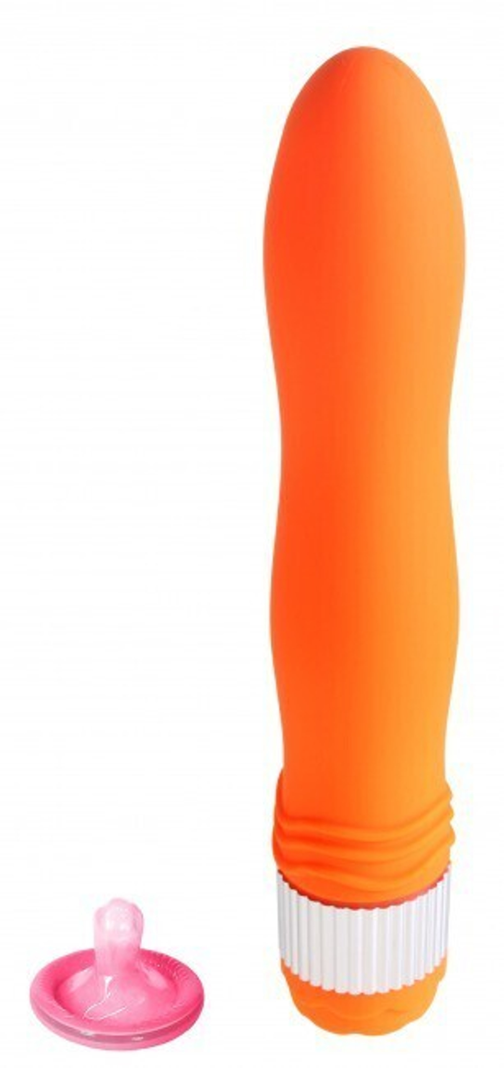 Вибратор большой желтый водонепроницаемый Funny Five (17,5 см , желтый) (Цвет: оранжевый)