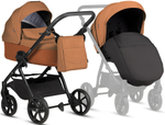 Детская коляска Tutis Leo 3 Plus 4 в 1 с автокреслом Beno Black и базой 1582280 Orange