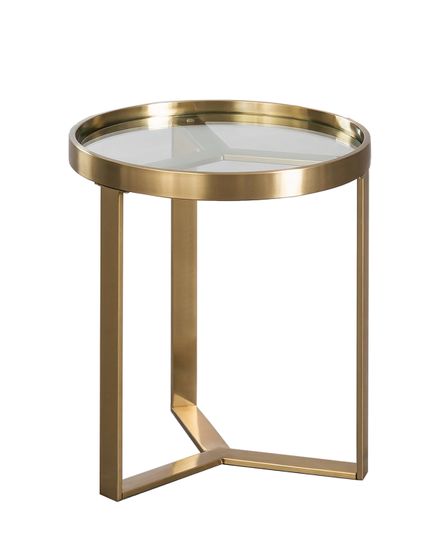 Золотой приставной столик “Ульм”