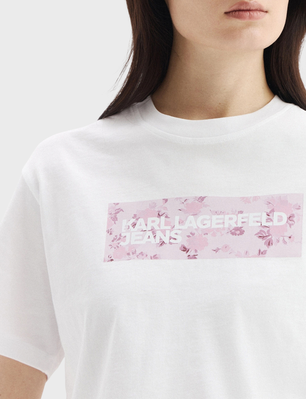 Футболка KARL LAGERFELD JEANS Reg Floral Logo Tee