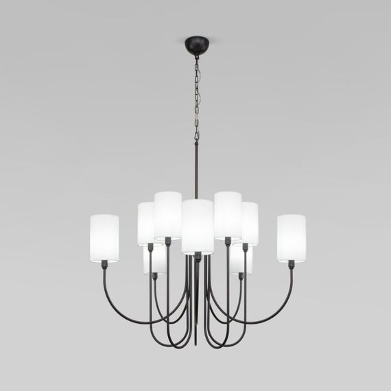 Подвесная люстра Eurosvet Abbey 60164/10 черный Smart