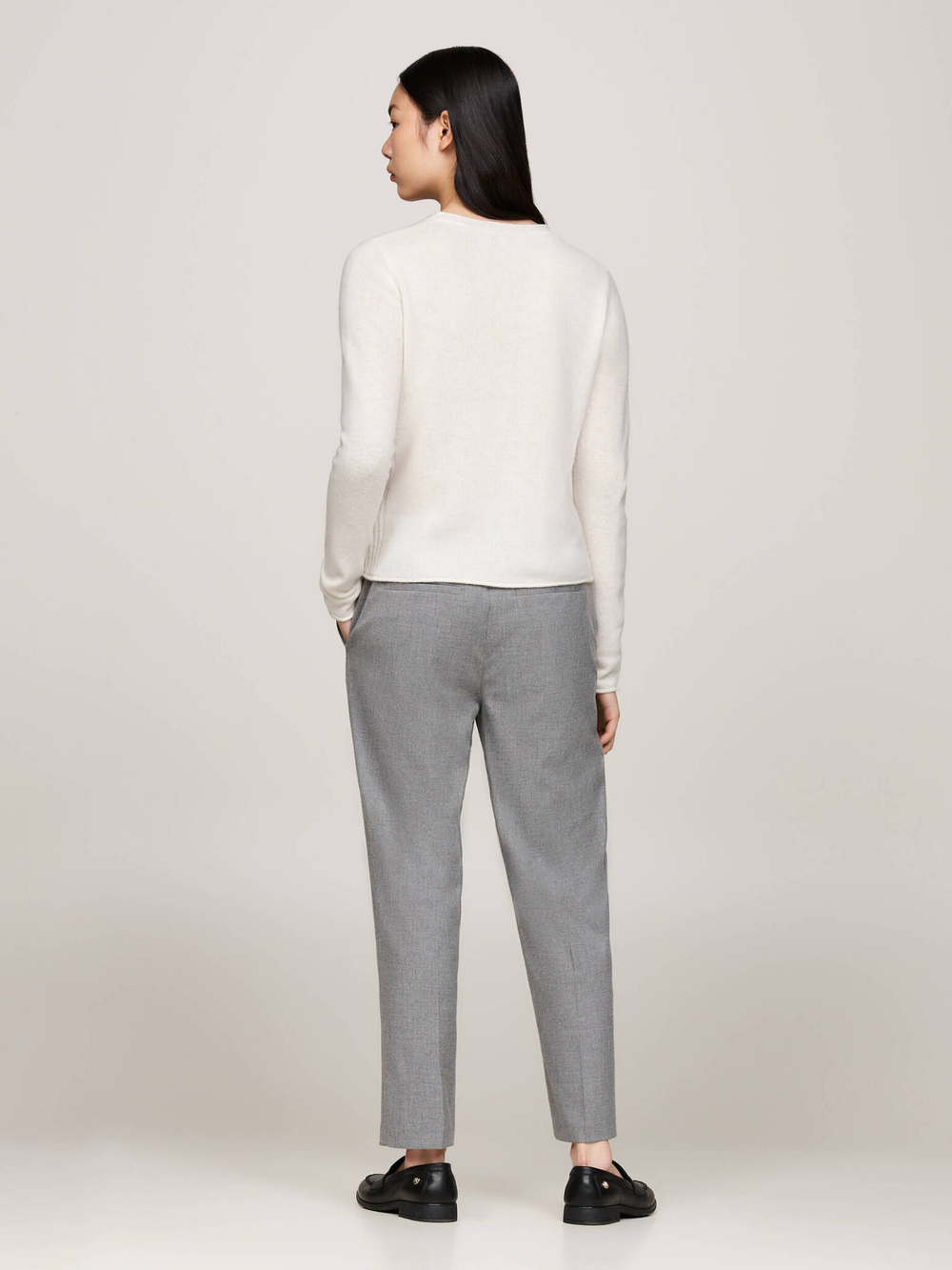 Хлопковый свитер Tommy Hilfiger - белый(WW0WW44161)