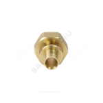 Соединитель для PE-X труб аксиальный латунь Дн 20х1/2" под евроконус с накидной гайкой РОС