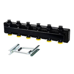 Коллектор котельной разводки STOUT DN25 - 1"1/2 на 3+2 контура 1"1/2 (черная сталь)