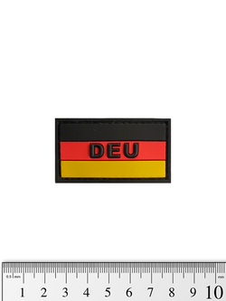 Шеврон Флаг Германии. DEU малый PVC 3х5,5 см