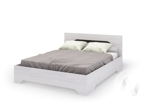 Кровать 1;6м с ортопедом КР012 Спальня Валенсия (анкор/анкор)