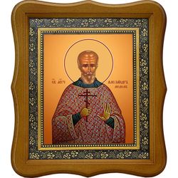 Александр Медем мученик. Икона на холсте.