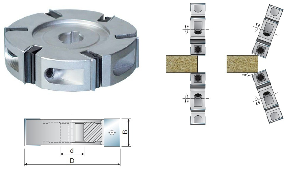 HM фреза D.60*20 d.14+2DKN Z4