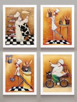 Картины на стену интерьерные 21*27 см 4 шт.